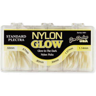 Dunlop 4461 pick Nylon Glow Box of 216