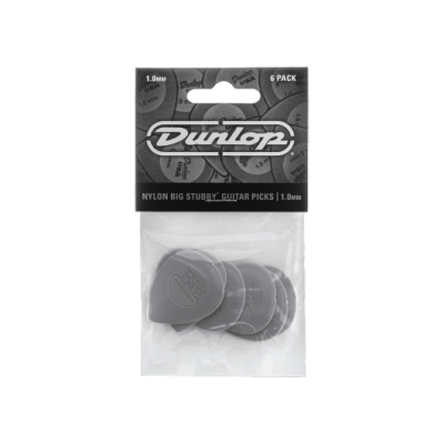 Dunlop 445P10 Nylon Big Stubby 1.00mm Sachet of 6