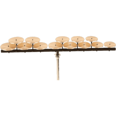 Sabian 50403LB Set of serious crotals with mounting bar and stand