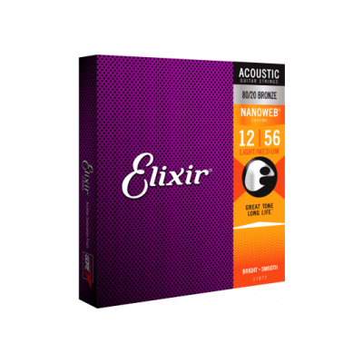 Elixir 11077 Acoustics nanoweb ml 12-56