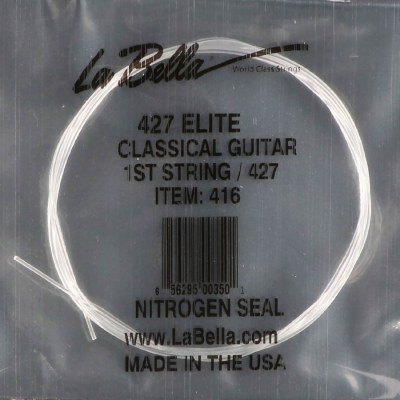 La Bella L-416 E-1-snaar voor klassieke gitaar, clear nylon