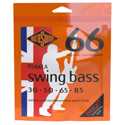 Rotosound RS66LA string set electric bass stainless steel 30-85, extra light gauge