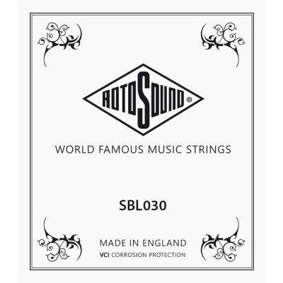 Rotosound SBL030 .030 string for electric bass, stainless steel roundwound