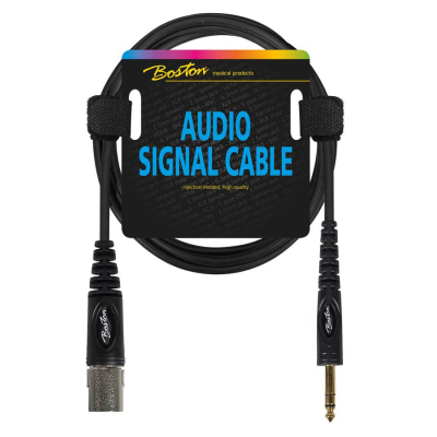 Boston AC-282-150 audio signaalkabel, XLR male naar 6.3mm jack stereo, 1.5 meter