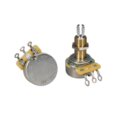 CTS CTS250-A63 250K audio potentiometer, long bushing .750", 3/8" diameter, for thick/ carved tops, LP USA