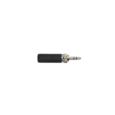 Switchcraft SC-35HDLBNS vergrendelbare mini jack plug, 3.5mm, kable ingang 4.4mm, zwart