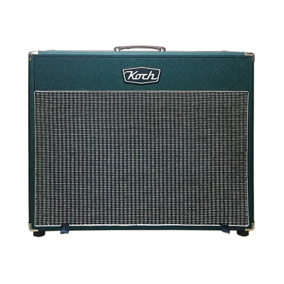Koch KSC212OB/GS120 speaker cabinet 2 x 12" 120W, open back, green + silver cloth