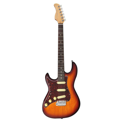 Sire Guitars S3L SSS/TS lefty elektrische gitaar S-style tobacco sunburst