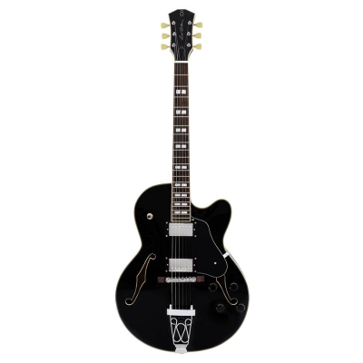 Sire Guitars H Series Larry Carlton electric archtop guitar, black