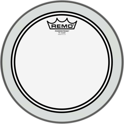 Remo P3-0310-BP 10" Powerstroke 3 Ambassador Transparant Tom/ Snarevel