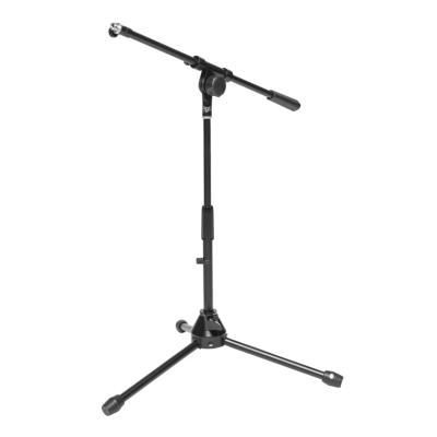 Stagg MIS-2004BK Low profile microphone stand with telescopic boom