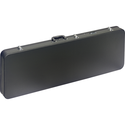 Stagg GCA-RB Basic series hardshell case for electric bass guitar, square-shaped model