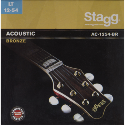 Stagg AC-1254-BR Jeu de cordes bronze pour guitare acoustique