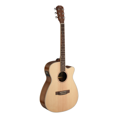 J.N. Guitars ASY-ACE Asyla series 4/4 cutaway auditorium acoustic-electric guitar with solid spruce top