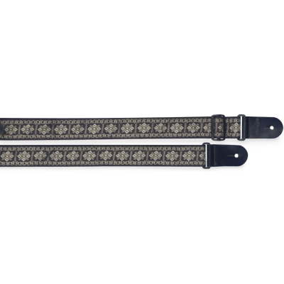 Stagg SWO-CRO GRY Woven nylon guitar strap with cross pattern