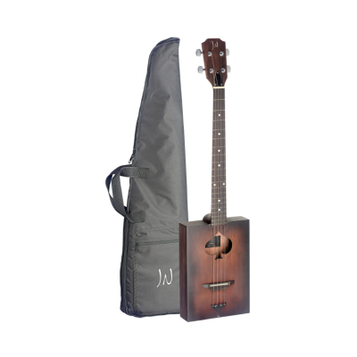 J.N. Guitars CASK-FIRKIN Acoustic Cigar Box Guitar with 4 strings, spruce top, Cask series