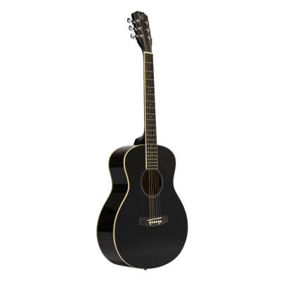 J.N. Guitars BES-A MINI BK Acoustic travel guitar with solid spruce top, Bessie series