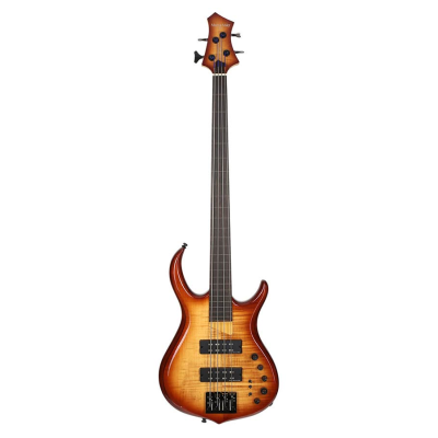 Sire Basses M7+ A4F/BRS M7 2nd Gen Series Marcus Miller fretless alder + solid maple 4-string bass guitar brown