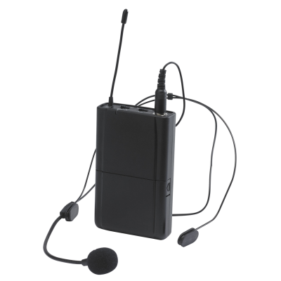 Audiophony CR12A-HEADsetF5 Ensemble émetteur pocket UHF et micro serre-tête optionnel - 500MHz range