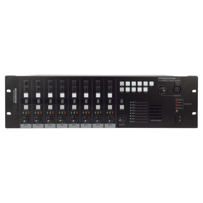 Audiophony PA PREZONE88 Monteerbare matrix-mixer met multi-zone en 8 ingangen en 8 uitgangen