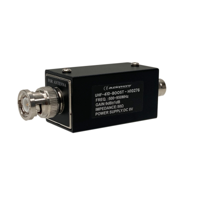 Audiophony UHF-410-Boost Antennebooster met BNC-connector