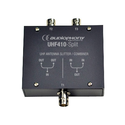Audiophony UHF410-Split 2-in-1 IN/UIT lijnsplitser met BNC-connector