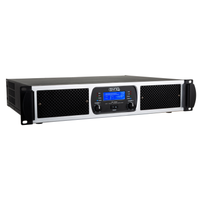 SYNQ SE-1800 2x 900Wrms CLASS-TD amplifier with powerful low-frequency reproduction and crystal-clear high frequencies. Perfect for clubs, rental, theater, …
