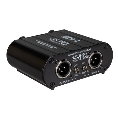 SYNQ SDI-1 This stereo DI-box is the perfect problem-solver for many applications !