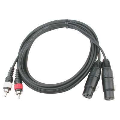 Hilec CL-25/1.5 2x 4mm 2x Female XLR / 2x Male RCA line cable - 1.5m