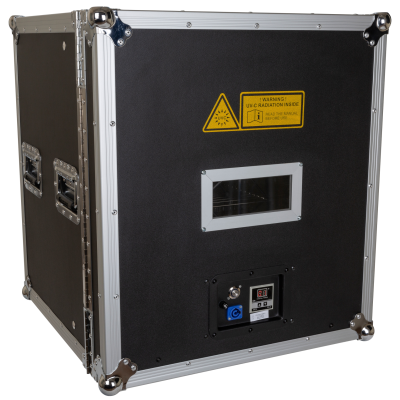 JV Case DISINFECTION CASE Met de UV-C-flightcase kunt u uw professionele apparatuur op een snelle en effectieve manier desinfecteren corona