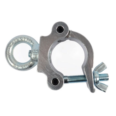 Contestage ALU CLAMP 301-Eye S Alu clamp for 38~51mm tube - max. load 300kg - with ring - Silver