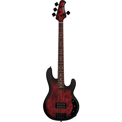 Sterling by Musicman RAY34PB-DSBS-R2 Ray34 PB Dark Scarlet Burst Satin Electric Bass