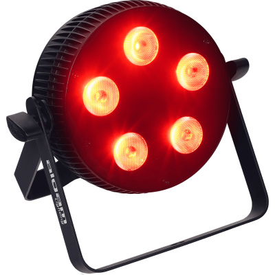 Algam Lighting SLIMPAR-510-HEX LED projector 5x10w 6-in-1 rgbwau Slim