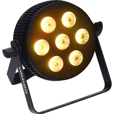 Algam Lighting SLIMPAR-710-HEX LED projector 7x10w 6-in-1 rgbwau Slim