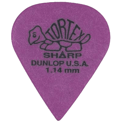 Dunlop 412R114 Tortex Sharp 1,14mm Sachet of 72