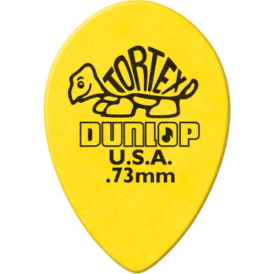 Dunlop 423R073 Médiator Tortex Small Tear Drop 0.73mm Sachet of 36