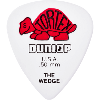 Dunlop 424R50 Tortex Wedge 0.50mm Sachet of 72