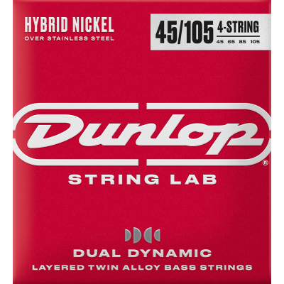 Dunlop Dual Dynamic Hybrid Nickel Bass Strings 4-String