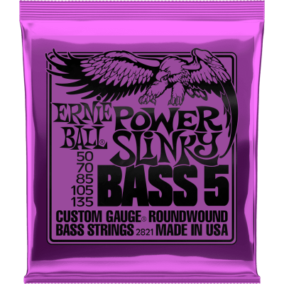 Ernie Ball 2821 Power Slinky 5 strings 50-135