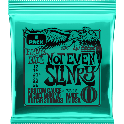 Ernie Ball 3626 NOT EVEN SlinkY CORDES 12-56 - Pack of 3