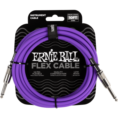 Ernie Ball 6415 Flex Jack/Jack 3m purple instrument cables