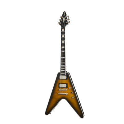 Epiphone Flying V Prophecy Figured Aged Yellow Tiger