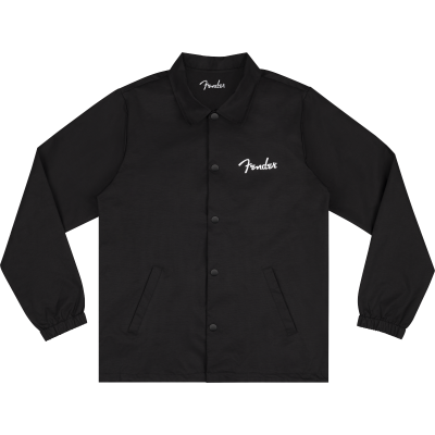 Fender Fender® Spaghetti Logo Coaches Jacket, Black, M