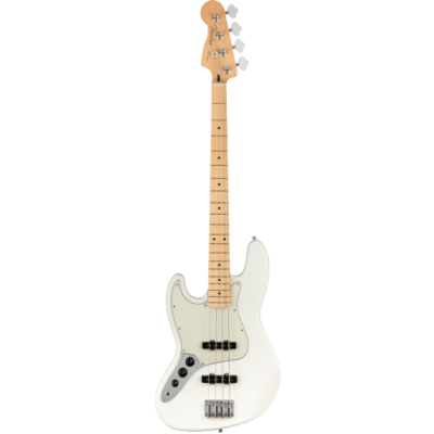 Fender Player Jazz Bass® Left-Handed, Maple Fingerboard, Polar White
