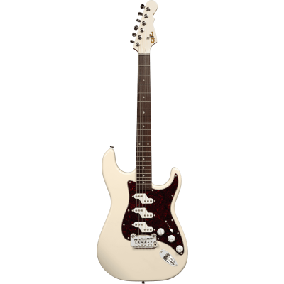 G&L TCOM-OWH-R Elektrische gitaar eerbetoon Comanche Olympisch wit