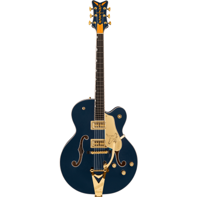 Gretsch G6136TG Players Edition Falcon™ Hollow Body with String-Thru Bigsby® and Gold Hardware, Ebony Fingerboard, Midnight Sapphire