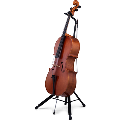 Hercules HCDS-580B Cello Stand, AGS, bow holder, foldable