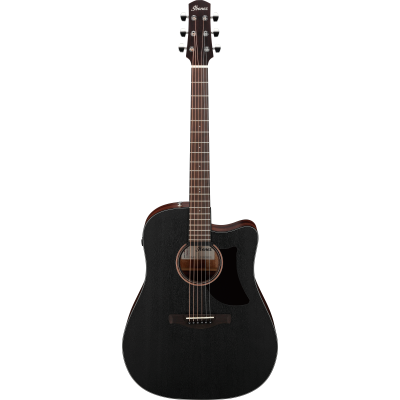 Ibanez AAD190CE Weathered Black Open Pore Electro-Acoustic Guitar