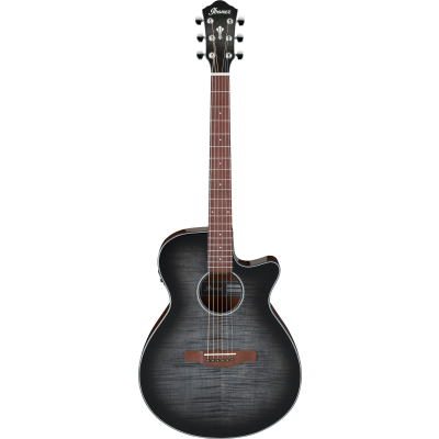 Ibanez AEG70 Transparent Charcoal Burst High Gloss Electro-Akoestische gitaar