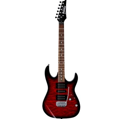 Ibanez GRX70QATRB Gio - Transparent Red Burst - Elektrische gitaar